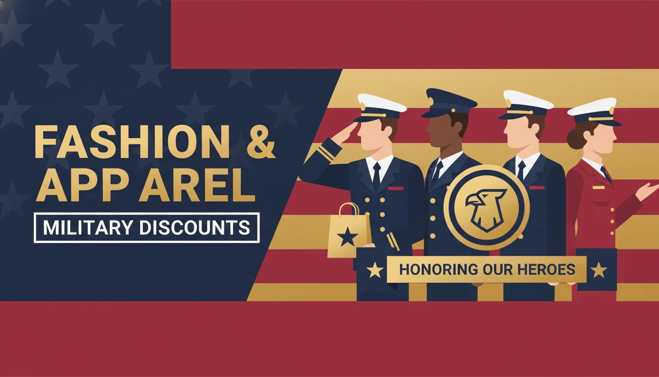 Fashion & Apparel Military Discounts